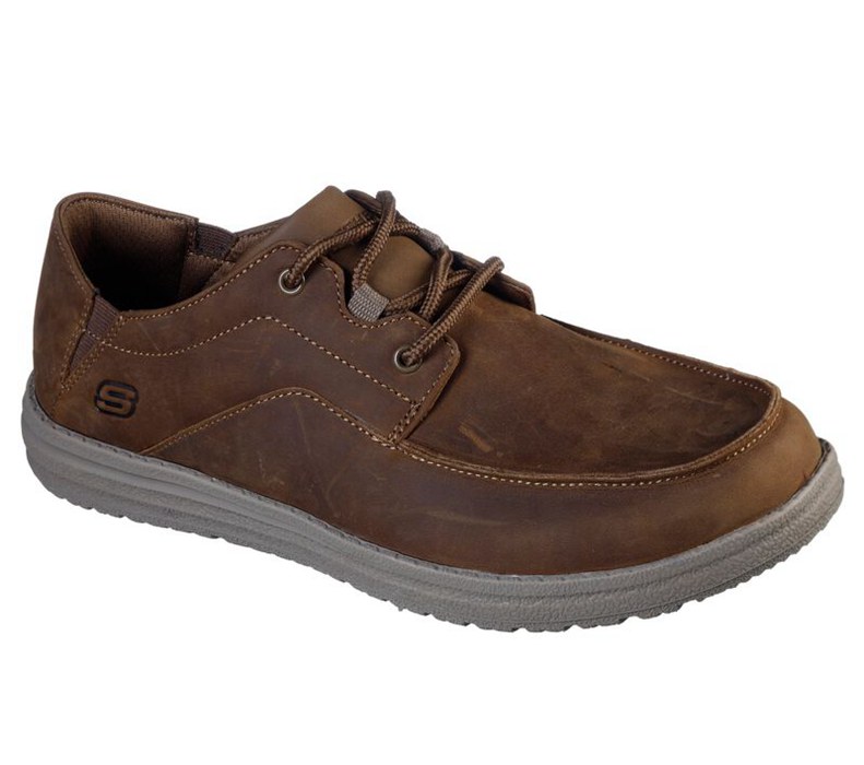 Skechers Relaxed Fit: Melson - Sunday Bay - Mens Boat Shoes Brown [AU-XN8222]